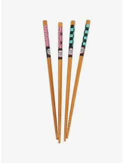 Best Sale 😍 Demon Slayer: Kimetsu No Yaiba Tanjiro & Nezuko Chopstick Set 🛒