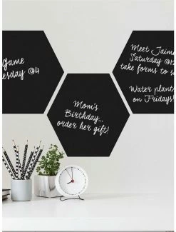 Outlet 😍 Chalk Hexagon Peel And Stick Wall Decals 🥰
