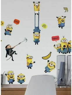 Flash Sale 😀 Minions: The Rise of Gru Peel and Stick Wall Decals 🎉 -Furniture Outlet Store 15949957 av1