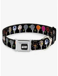 Coupon 😍 Star Wars Festive Lollipop Icons Seatbelt 🦮 Dog Collar 🤩