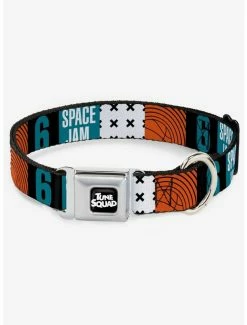 Cheapest 🎁 Space Jam Number 6 Blocks Seatbelt 🐕 Dog Collar 💯