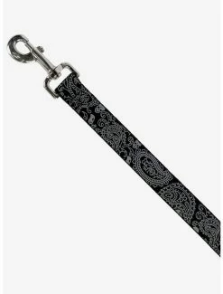 Buy 🥰 Bandana Skull Print 🐕 Dog Leash Black Silver ❤️ -Furniture Outlet Store 16155427 av1