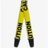 Deals 🔥 Caution Tape Guitar Strap ✔️