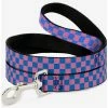 Cheapest 💯 Checker Print 🐕 Dog Leash Baby Pink Blue ⌛