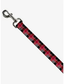 New 🔥 Checker Print 🐶 Dog Leash Mosaic Red 💯 -Furniture Outlet Store 16155593 av1