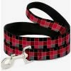 New 🔥 Checker Print 🐶 Dog Leash Mosaic Red 💯
