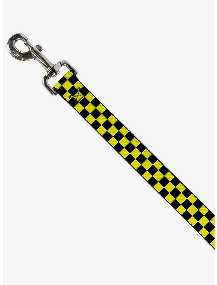 Best Pirce π Checker Print πΆ Dog Leash Neon Yellow π 2 Best Pirce π Checker Print πΆ Dog Leash Neon Yellow π - Image 2