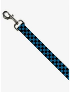 Promo 🎉 Checker Print 🐶 Dog Leash Turquoise 🤩 -Furniture Outlet Store 16155649 av1