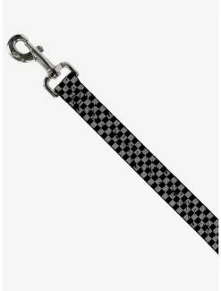 Hot Sale 😀 Distressed Checker Print 🐕 Dog Leash Gray 🎁 -Furniture Outlet Store 16155808 av1