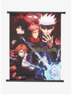 Deals 👏 Jujutsu Kaisen First Years & Gojo Wall Scroll ⌛