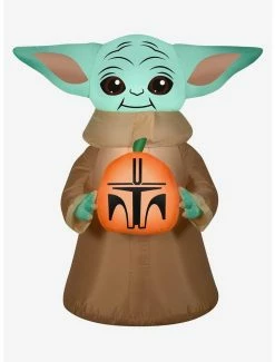 Outlet ⭐ Star Wars The Mandalorian The Child Pumpkin Inflatable Décor ✔️