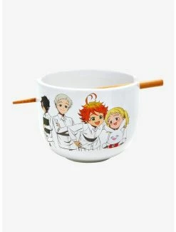 Cheap 😀 The Promised Neverland Group Ramen Bowl With Chopsticks 💯