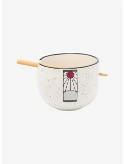 Deals ✨ Demon Slayer: Kimetsu No Yaiba Tanjiro Hanafuda Ramen Bowl With Chopsticks 😀