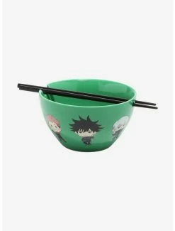 Deals 😀 Jujutsu Kaisen Chibi Character Ramen Bowl With Chopsticks 🧨