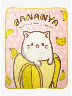 Best Sale 👏 Bananya Polka Dots Throw Blanket 🧨