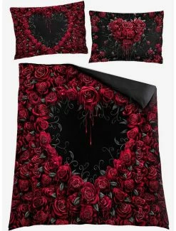 Brand new 👏 Bleeding Heart Double Duvet Reversible Bedding Set 🛒