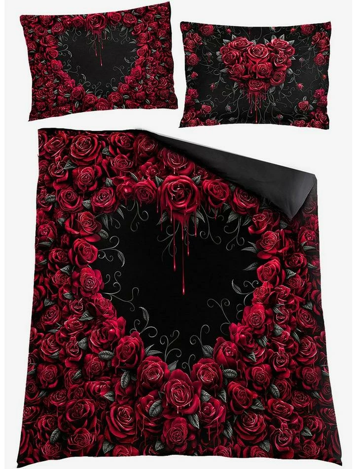 Brand new ๐ Bleeding Heart Double Duvet Reversible Bedding Set ๐ 1 Brand new ๐ Bleeding Heart Double Duvet Reversible Bedding Set ๐