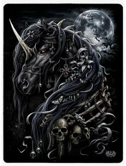 Best reviews of ๐ Dark Unicorn Fleece Blanket โญ