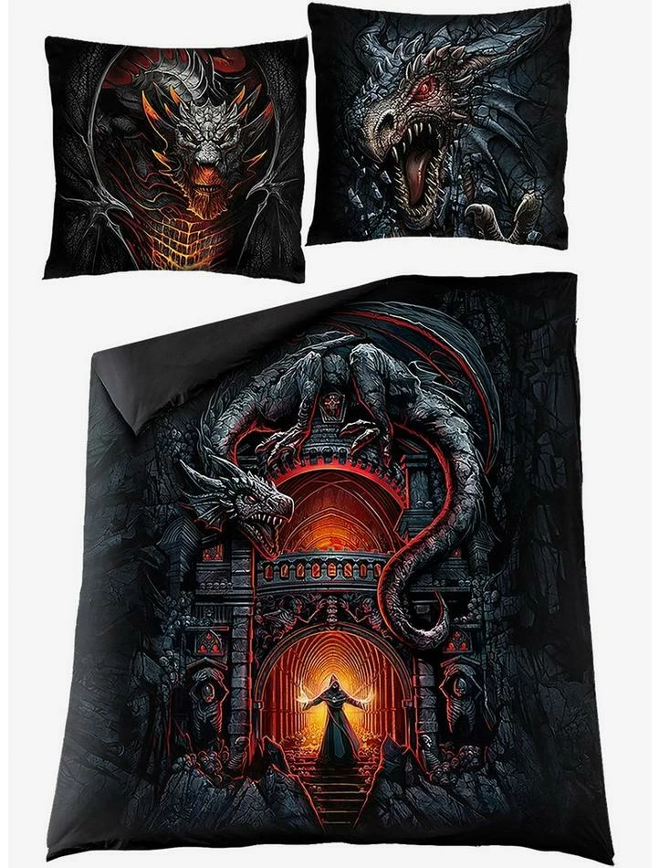 Flash Sale ✨ Draconis Double Duvet Reversible Bedding Set ⭐ 2 Flash Sale ✨ Draconis Double Duvet Reversible Bedding Set ⭐ - Image 2