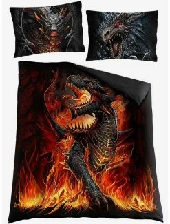 Flash Sale ✨ Draconis Double Duvet Reversible Bedding Set ⭐
