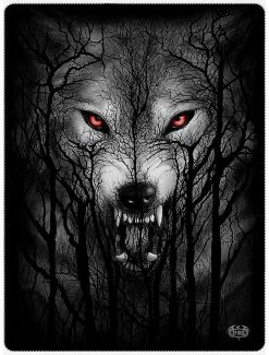 Buy 🔔 Forest Wolf Fleece Blanket 🤩