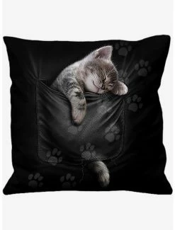 Deals ⭐ Pocket Kitten Square Cushion 🌟