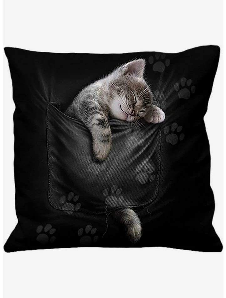 Deals โญ Pocket Kitten Square Cushion ๐ 1 Deals โญ Pocket Kitten Square Cushion ๐