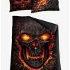 Best Pirce 😀 Skull Blast Single Duvet Reversible Bedding Set ❤️