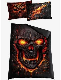 Best Pirce 😀 Skull Blast Single Duvet Reversible Bedding Set ❤️