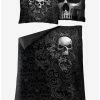 Best deal ⌛ Skull Scroll Single Duvet Bedding Set ⭐