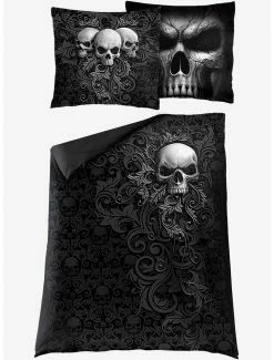 Best deal ⌛ Skull Scroll Single Duvet Bedding Set ⭐