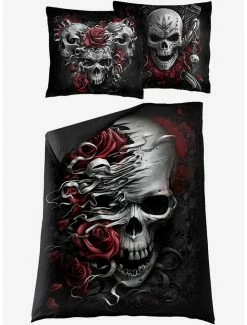 Flash Sale 😍 Skulls N' Roses Single Duvet Bedding Set ⌛