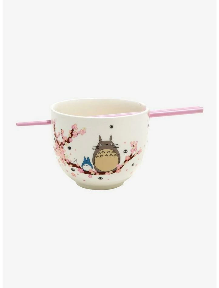 Flash Sale π Studio Ghibli My Neighbor Totoro Sakura Ramen Bowl With Chopsticks β€οΈ 2 Flash Sale π Studio Ghibli My Neighbor Totoro Sakura Ramen Bowl With Chopsticks β€οΈ - Image 2