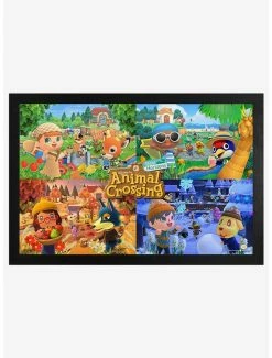 Best reviews of 💯 Animal Crossing New Horizons Four Seasons Framed Wood Wall Art 🔥