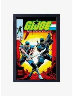 Best Pirce 🧨 G.I. Joe Comic Apr 46 Framed Wood Wall Art 🛒