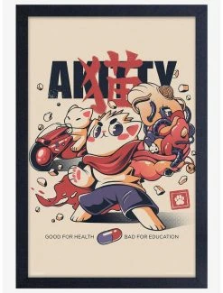 Cheapest ✔️ Illustrata Akitty Framed Wood Wall Art 💯