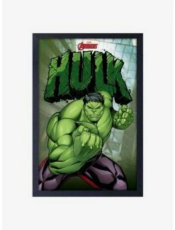 Deals 🎉 Marvel Hulk Framed Wood Wall Art 👍