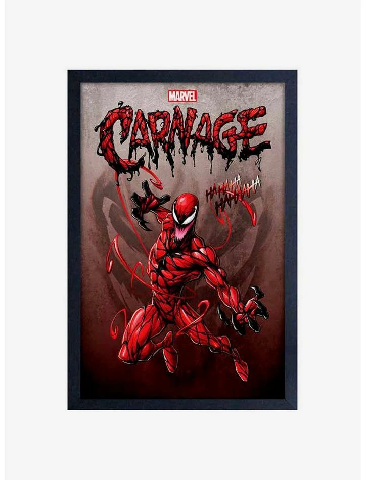 Brand new โค๏ธ Marvel Venom Carnage Ha Ha Ha Framed Wood Wall Art ๐ 1 Brand new โค๏ธ Marvel Venom Carnage Ha Ha Ha Framed Wood Wall Art ๐