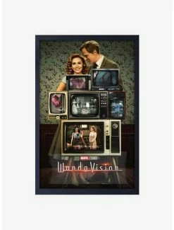 Promo 🎉 Marvel Wandavision Poster Framed Wood Wall Art 👏