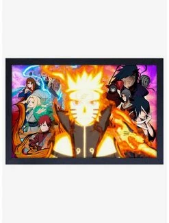 Brand new ⭐ Naruto Fire Power Framed Wood Wall Art 🥰
