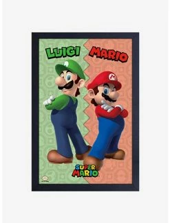 Deals ⭐ Nintendo Mario Duo Vertical Framed Wood Wall Art 🎁