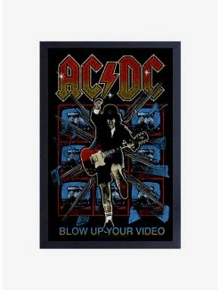 Buy 🔔 AC/DC Blow Up Your Video Sketch Framed Wood Wall Art 🧨