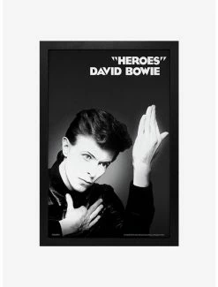 New 🔥 David Bowie Heroes Framed Wood Wall Art 🛒