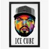 Best Sale 🥰 Ice Cube Vector Face Framed Wood Wall Art 🔥