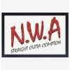 Outlet ❤️ N.W.A. Straight Outta Compton Framed Wood Wall Art ❤️