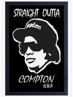 Brand new ✔️ N.W.A. Straight Outta Compton Profile Framed Wood Wall Art 👍