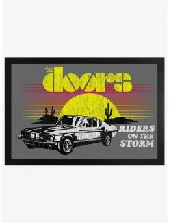 New 🧨 The Doors Riders On The Storm Framed Wood Wall Art 🌟