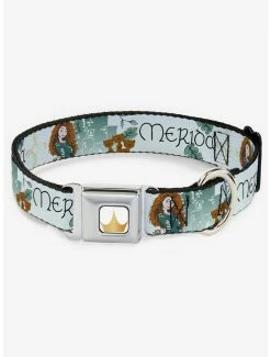 Cheap 😉 Disney Pixar Brave Merida Castle And Three Bear Brothers Seatbelt 🐕 Dog Collar 🎉