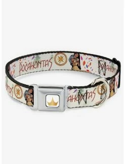 Best Pirce 👍 Disney Pocahontas Pocahontas And Meeko Compass Seatbelt 🐕 Dog Collar 🥰