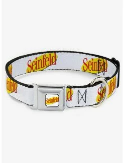 Brand new 😉 Seinfeld Logo Seatbelt 🦮 Dog Collar ⭐